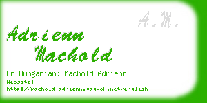 adrienn machold business card